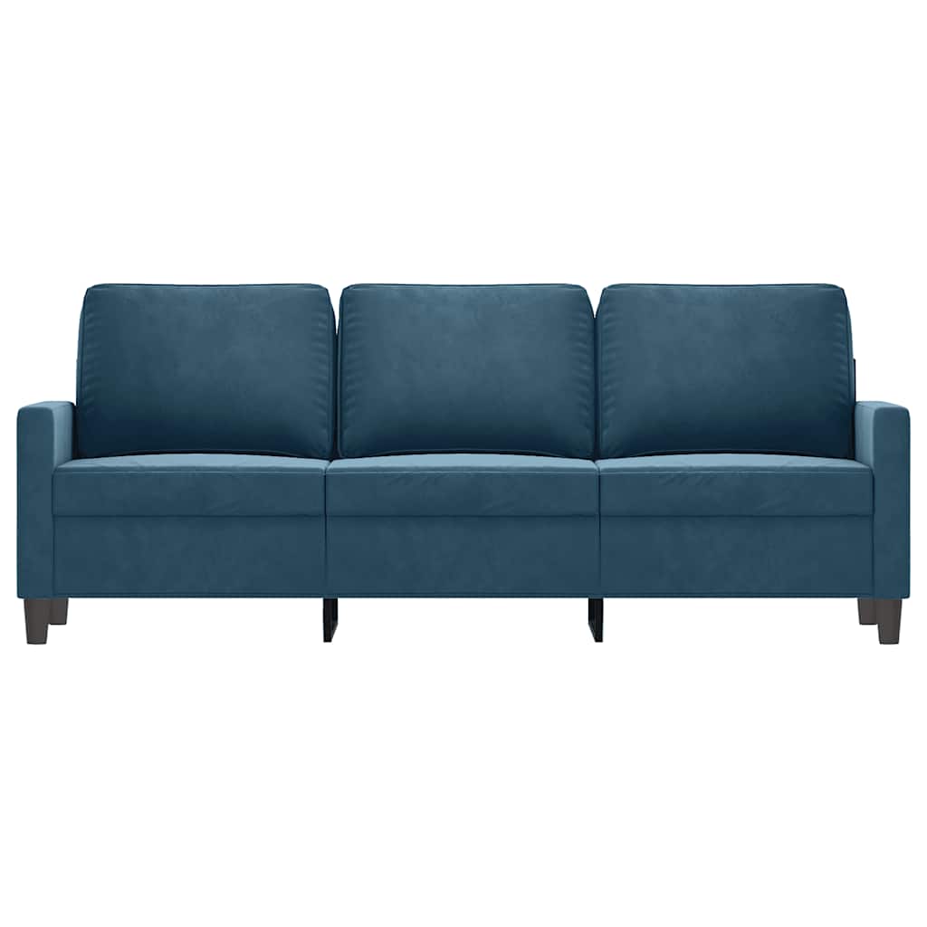 Canapé à 3 places Bleu 180 cm Velours - XIOS