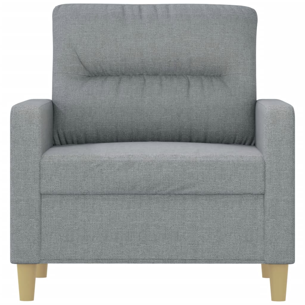 Fauteuil Gris clair 60 cm Tissu - XIOS