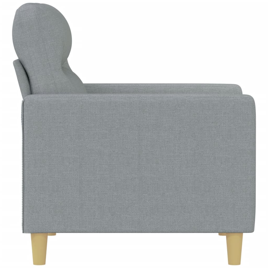 Fauteuil Gris clair 60 cm Tissu - XIOS