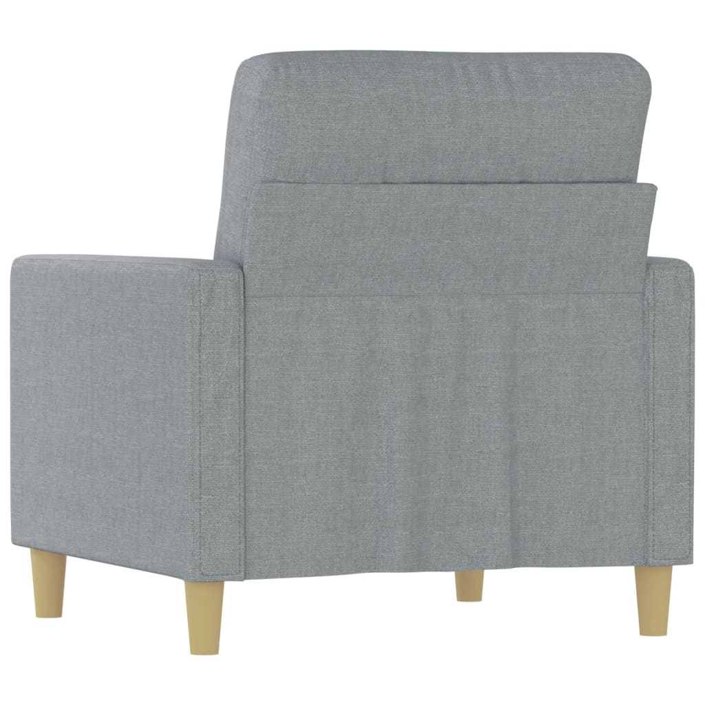 Fauteuil Gris clair 60 cm Tissu - XIOS