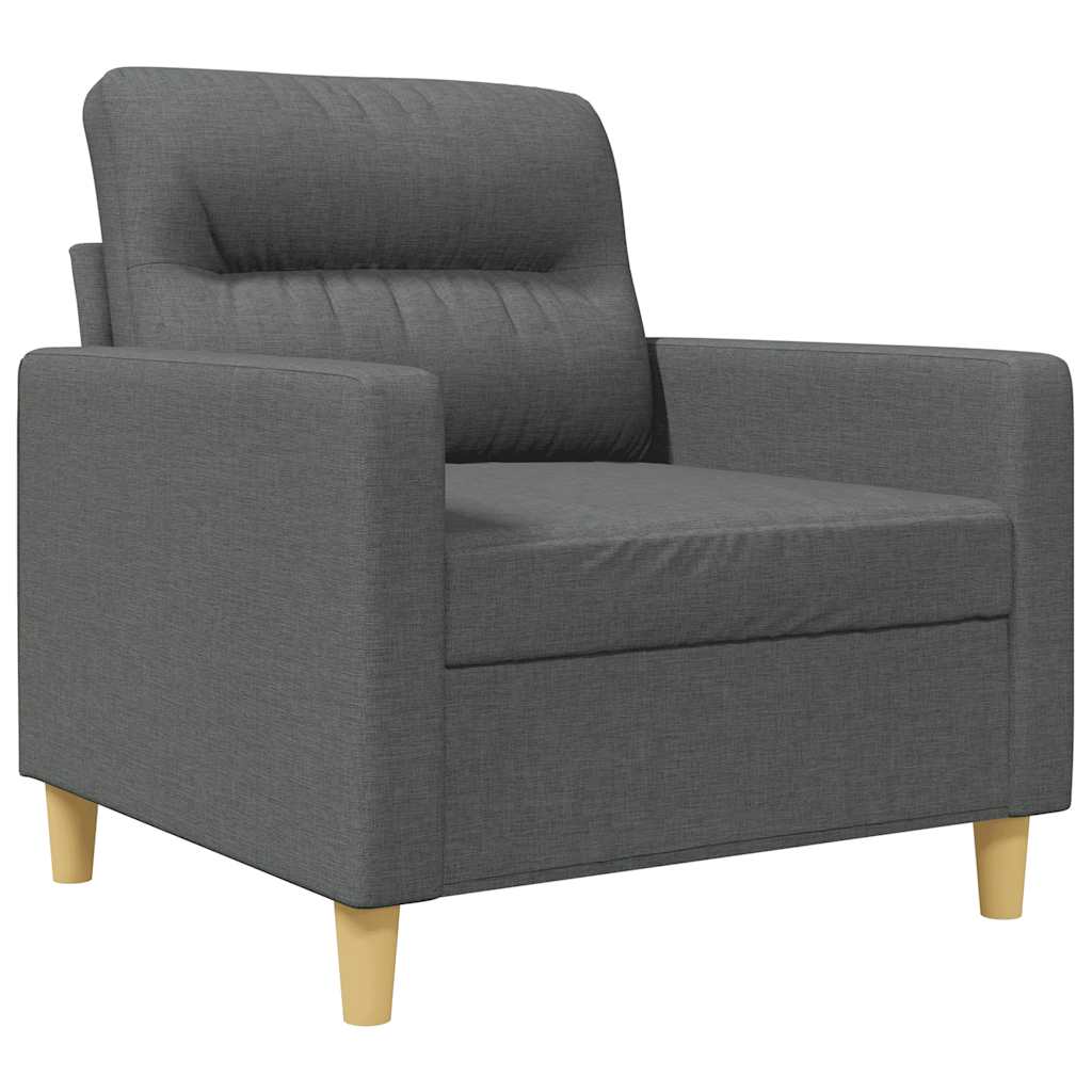 Fauteuil Gris foncé 60 cm Tissu - XIOS