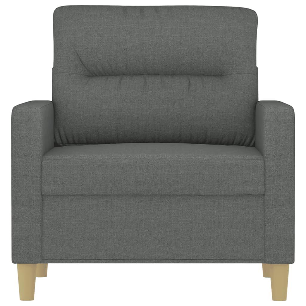 Fauteuil Gris foncé 60 cm Tissu - XIOS