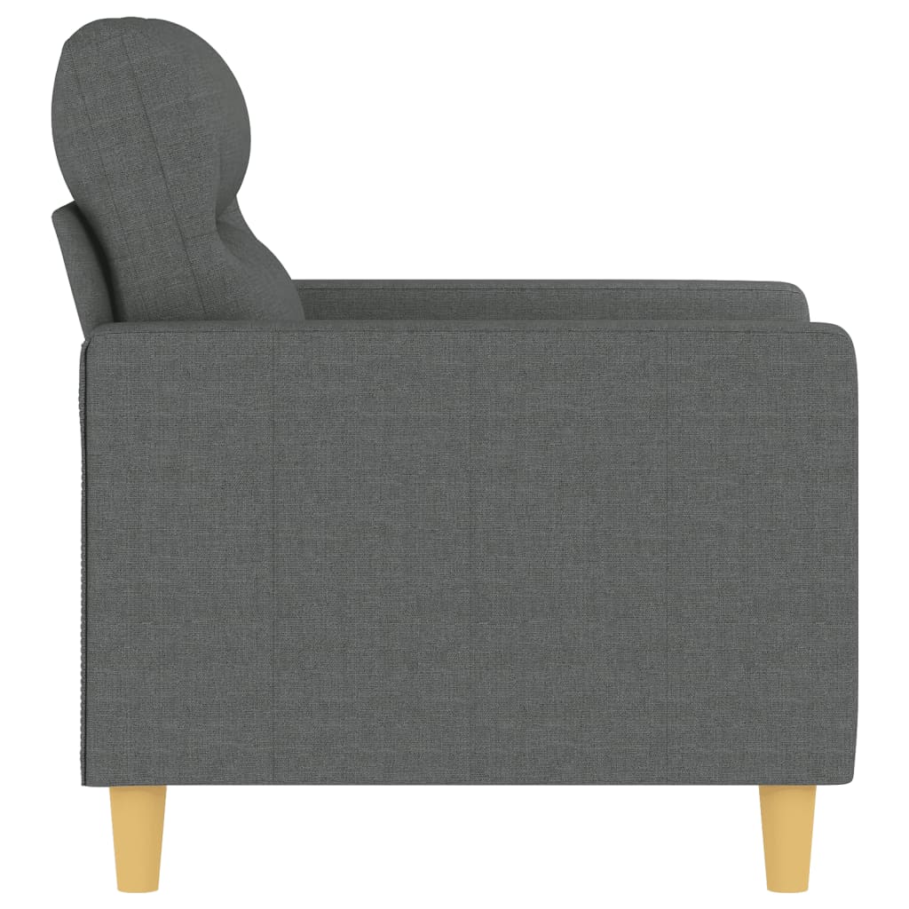Fauteuil Gris foncé 60 cm Tissu - XIOS
