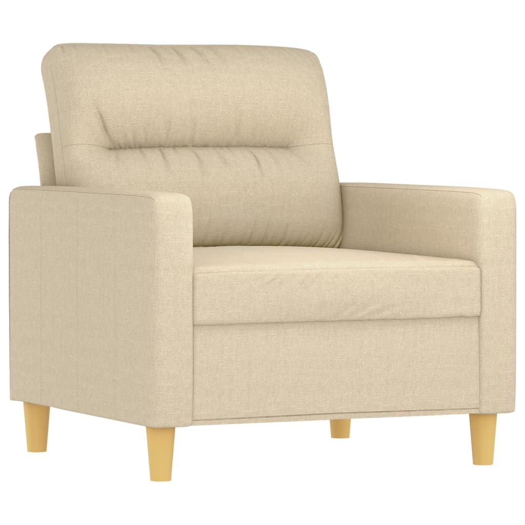 Fauteuil Crème 60 cm Tissu - XIOS