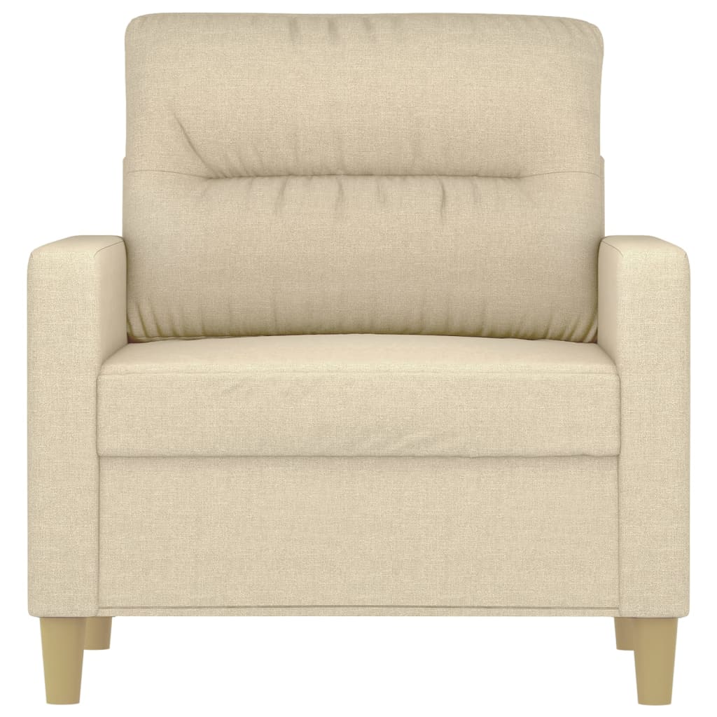 Fauteuil Crème 60 cm Tissu - XIOS