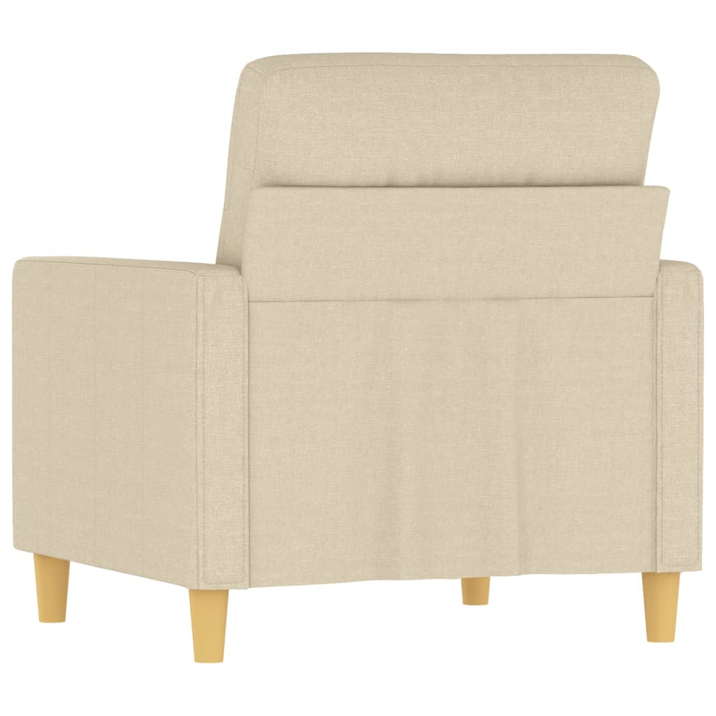 Fauteuil Crème 60 cm Tissu - XIOS