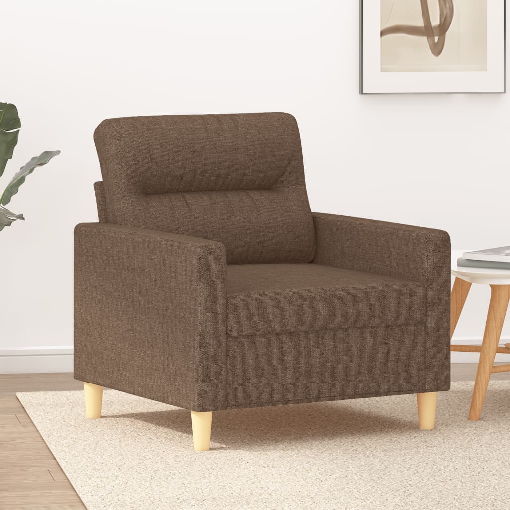 Fauteuil Marron 60 cm Tissu - XIOS