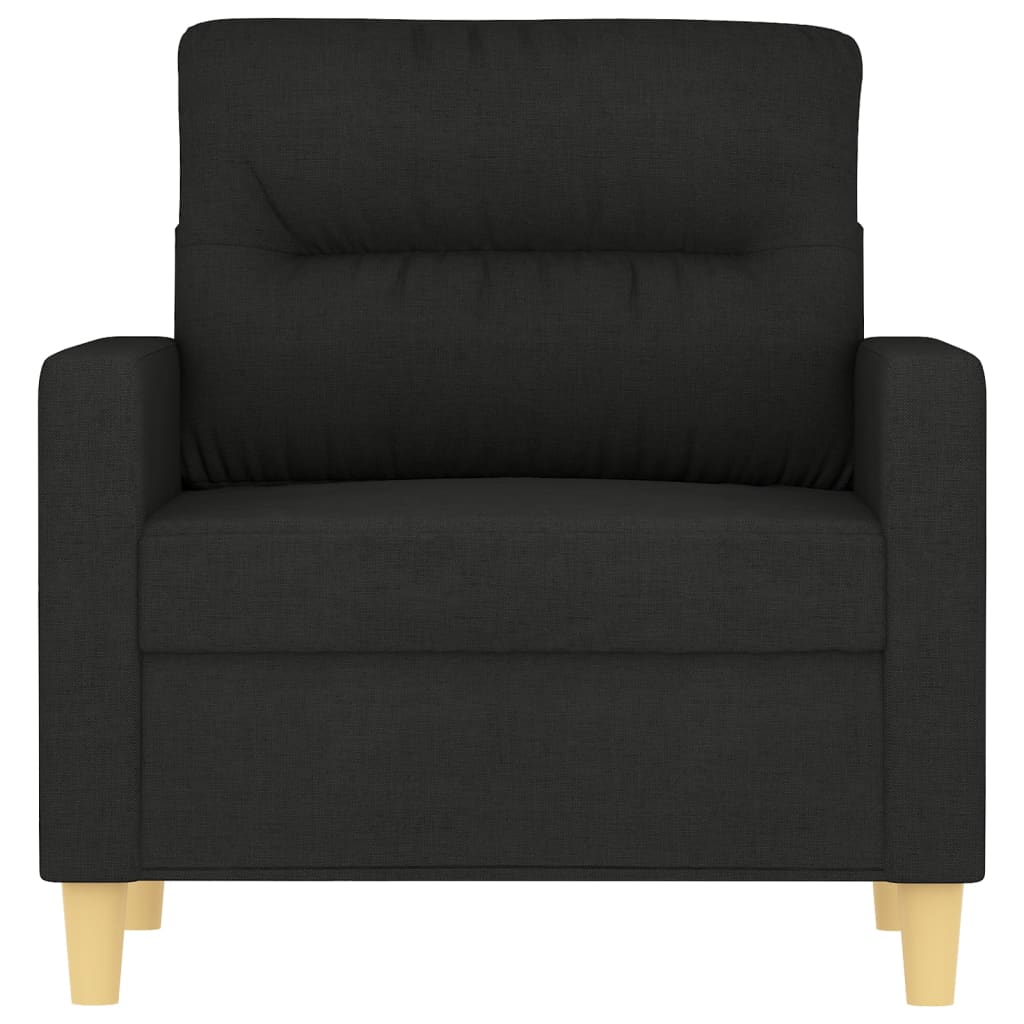 Fauteuil Noir 60 cm Tissu - XIOS