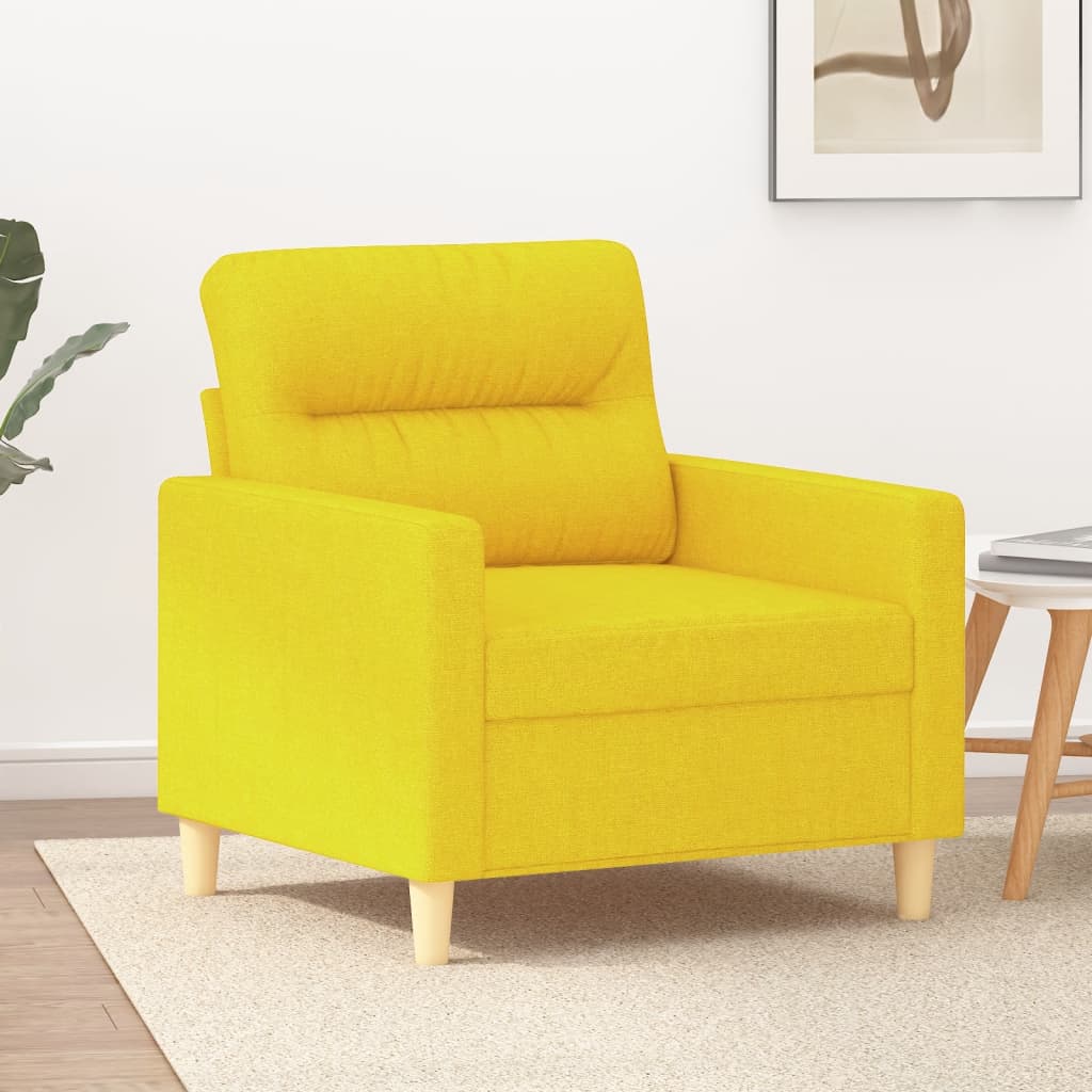 Fauteuil Jaune clair 60 cm Tissu - XIOS