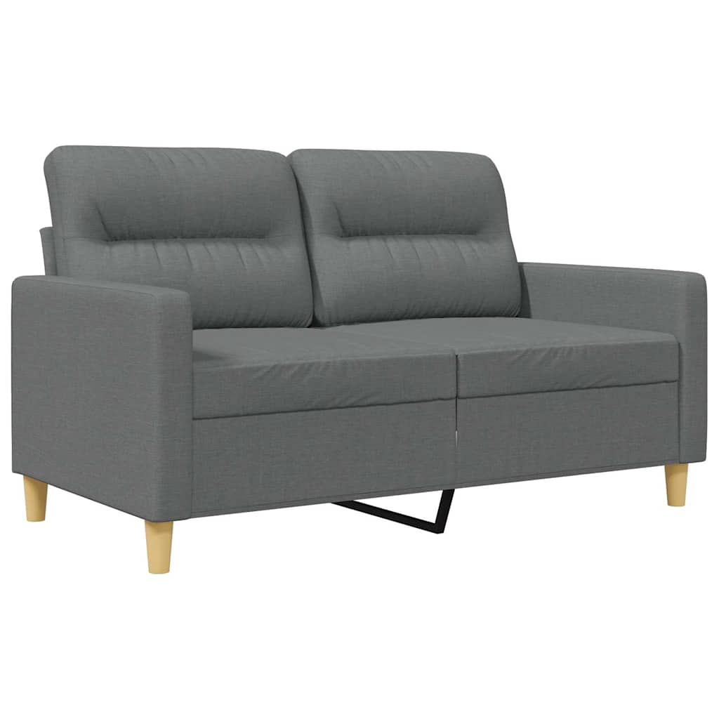 Canapé à 2 places Gris foncé 120 cm Tissu - XIOS