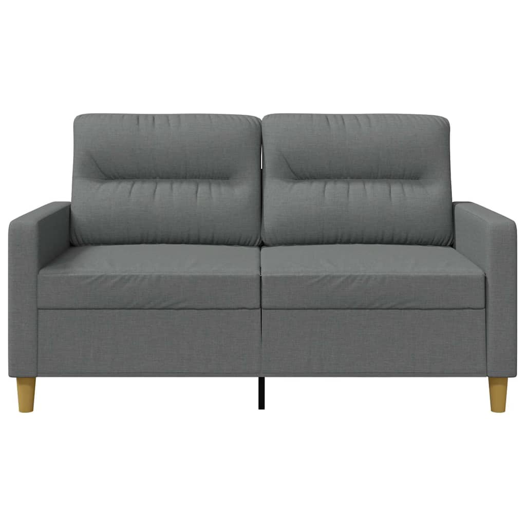 Canapé à 2 places Gris foncé 120 cm Tissu - XIOS