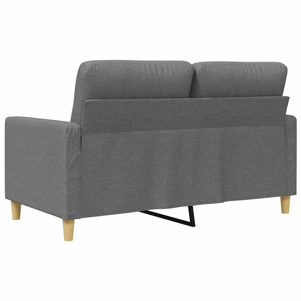Canapé à 2 places Gris foncé 120 cm Tissu - XIOS