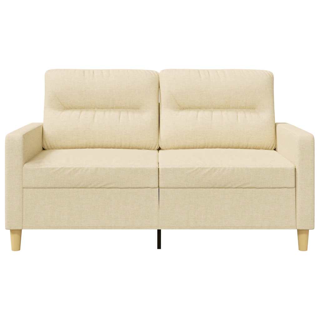 Canapé à 2 places Crème 120 cm Tissu - XIOS