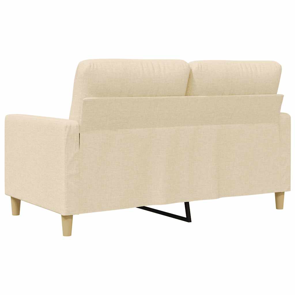 Canapé à 2 places Crème 120 cm Tissu - XIOS