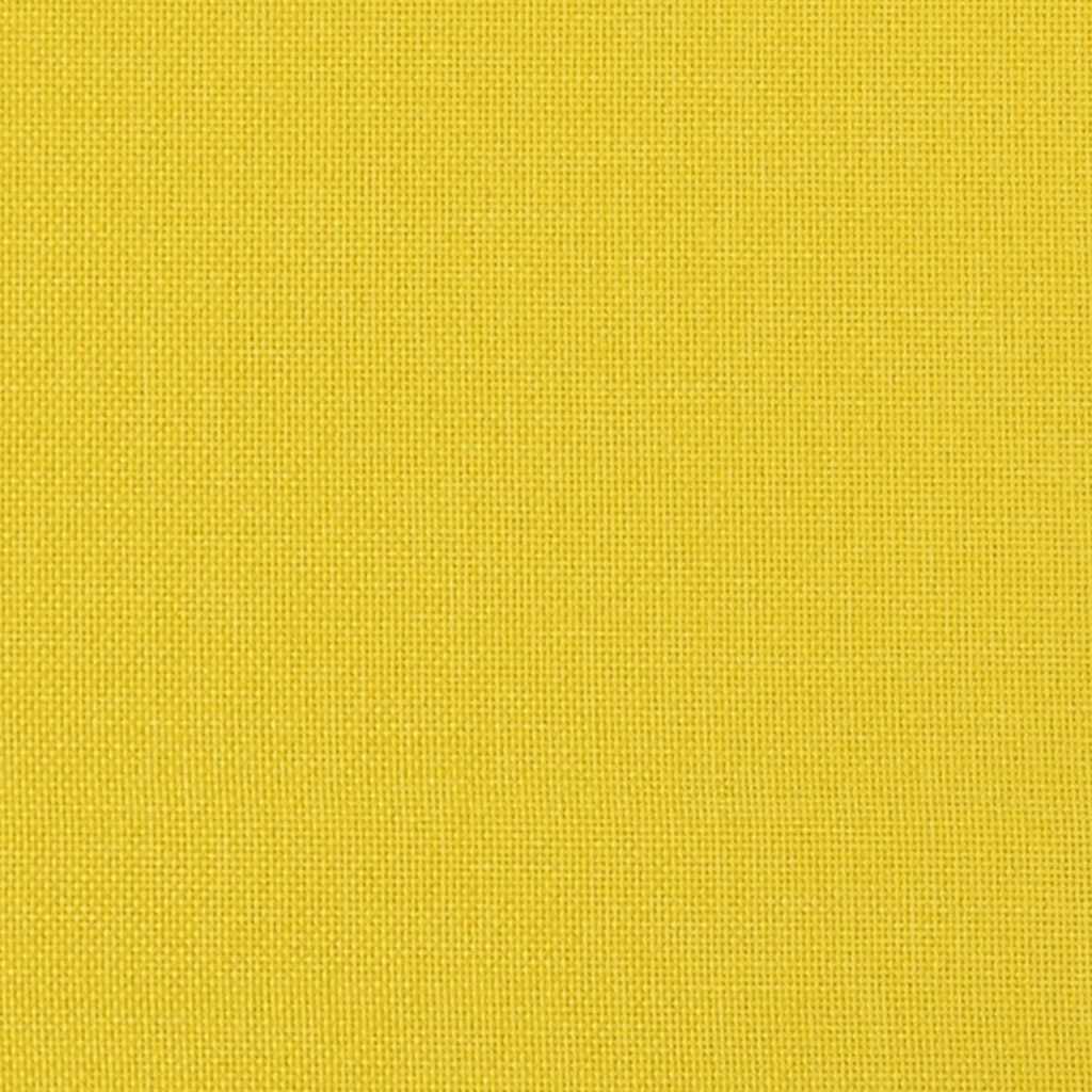Canapé à 2 places Jaune clair 120 cm Tissu - XIOS