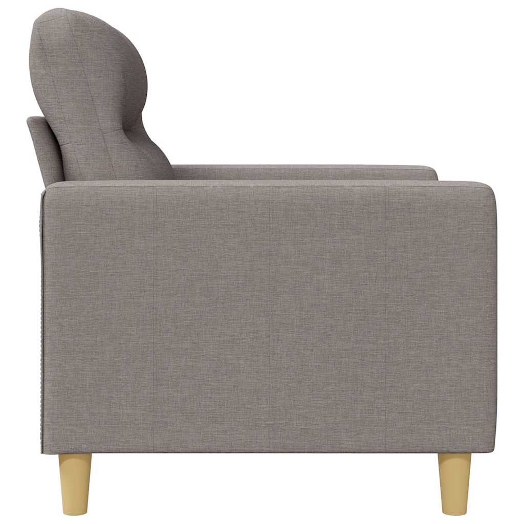 Canapé à 2 places Taupe 120 cm Tissu - XIOS