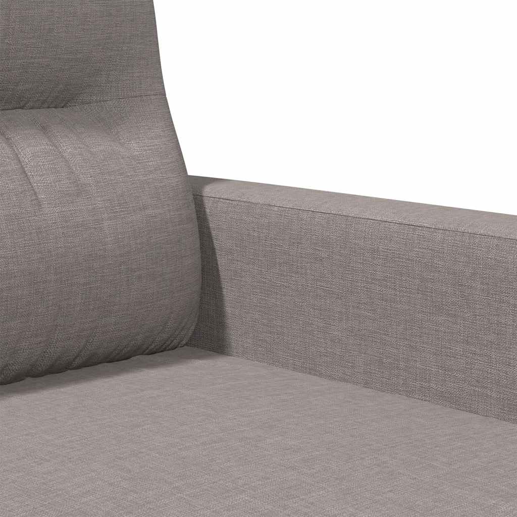 Canapé à 2 places Taupe 120 cm Tissu - XIOS