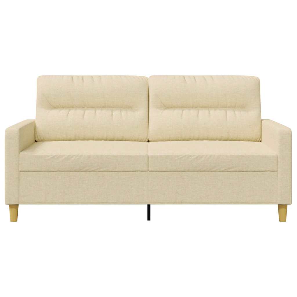 Canapé à 2 places Crème 140 cm Tissu - XIOS