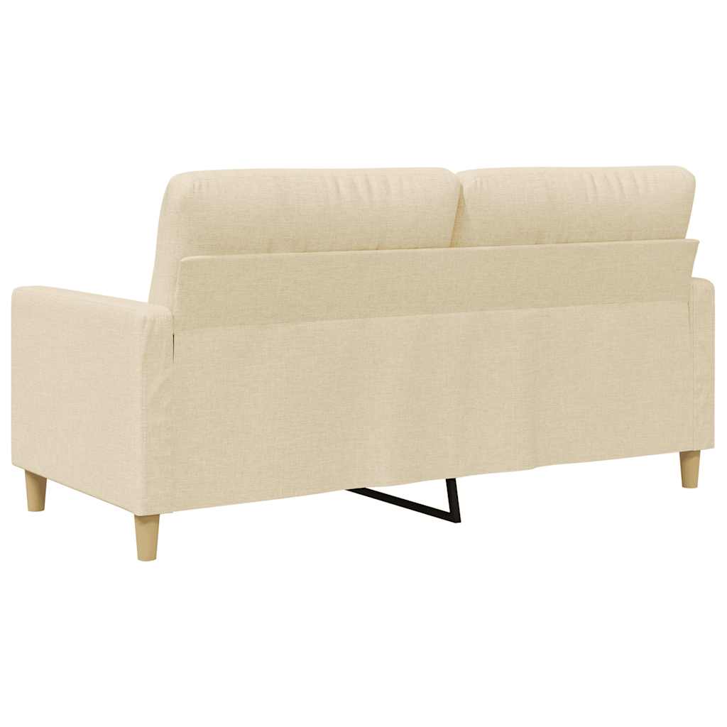 Canapé à 2 places Crème 140 cm Tissu - XIOS