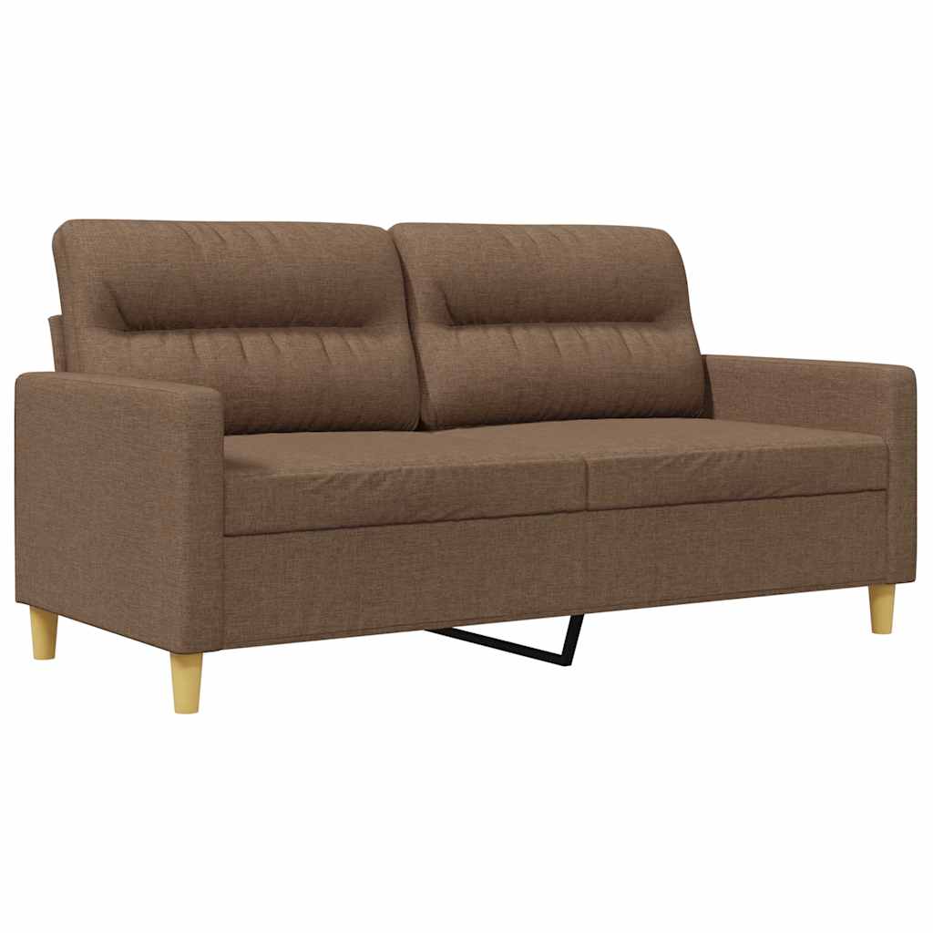Canapé à 2 places Marron 140 cm Tissu - XIOS