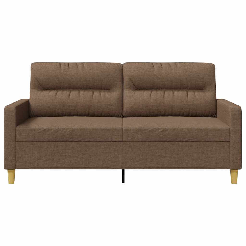 Canapé à 2 places Marron 140 cm Tissu - XIOS