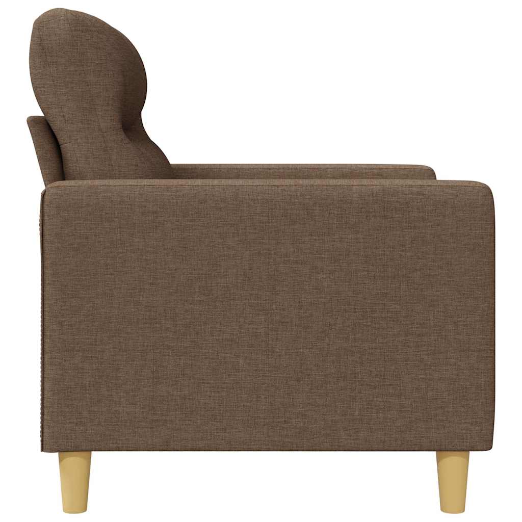 Canapé à 2 places Marron 140 cm Tissu - XIOS