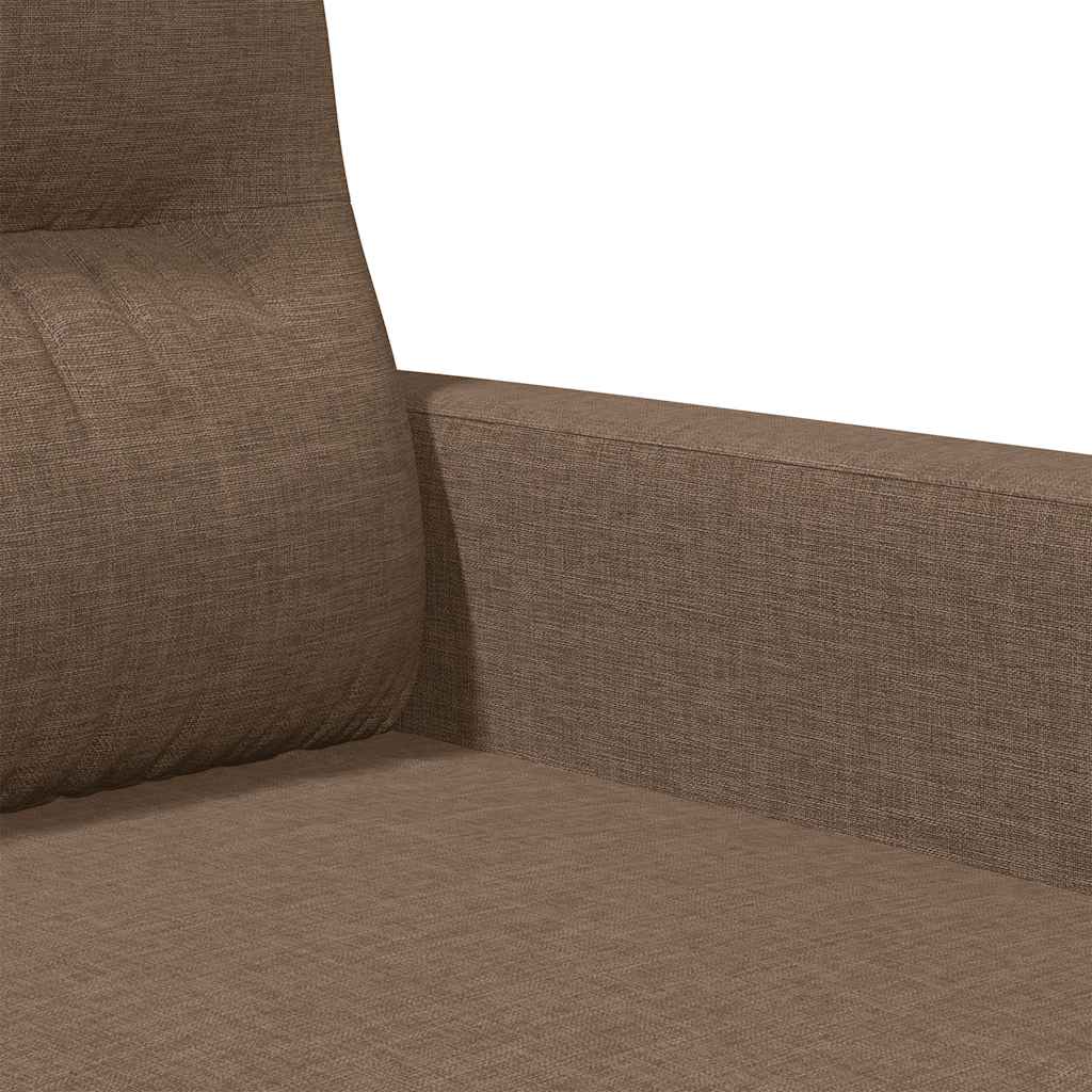 Canapé à 2 places Marron 140 cm Tissu - XIOS