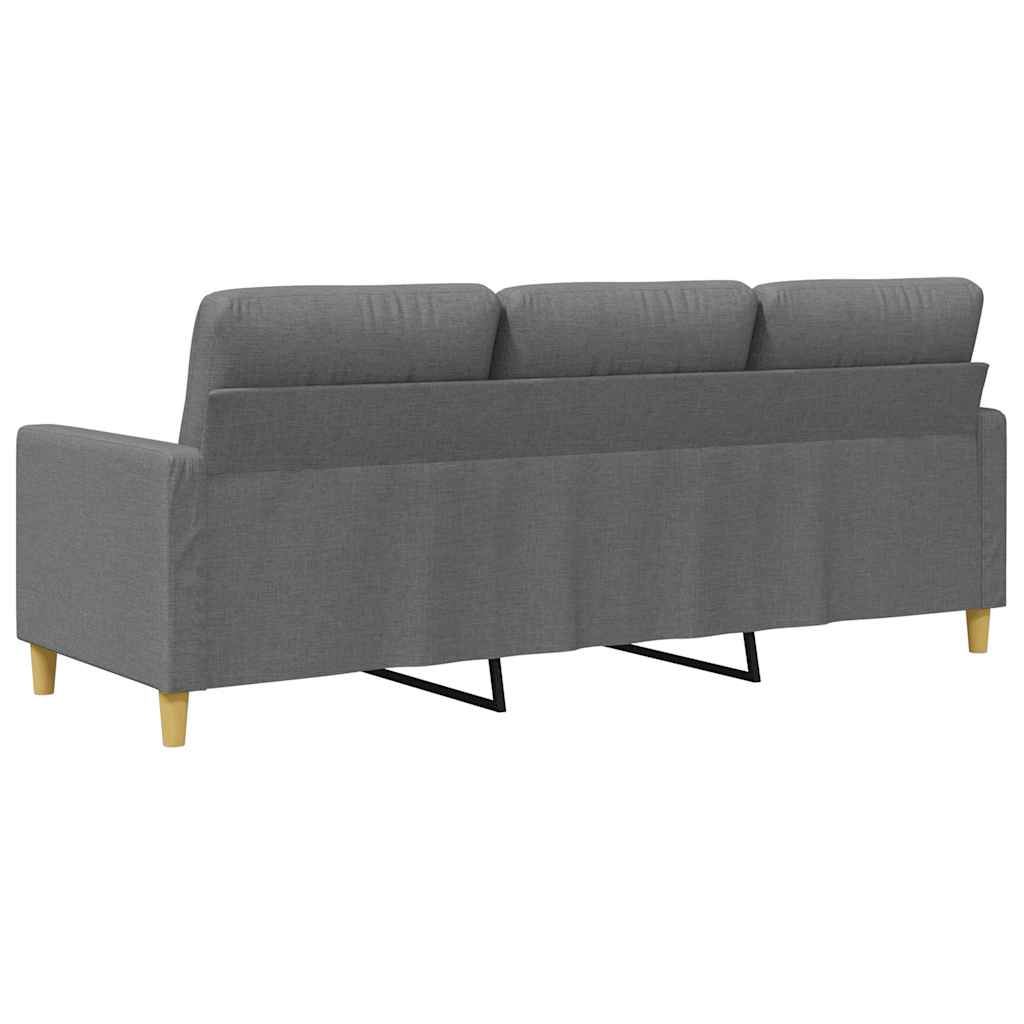 Canapé à 3 places Gris foncé 180 cm Tissu - XIOS