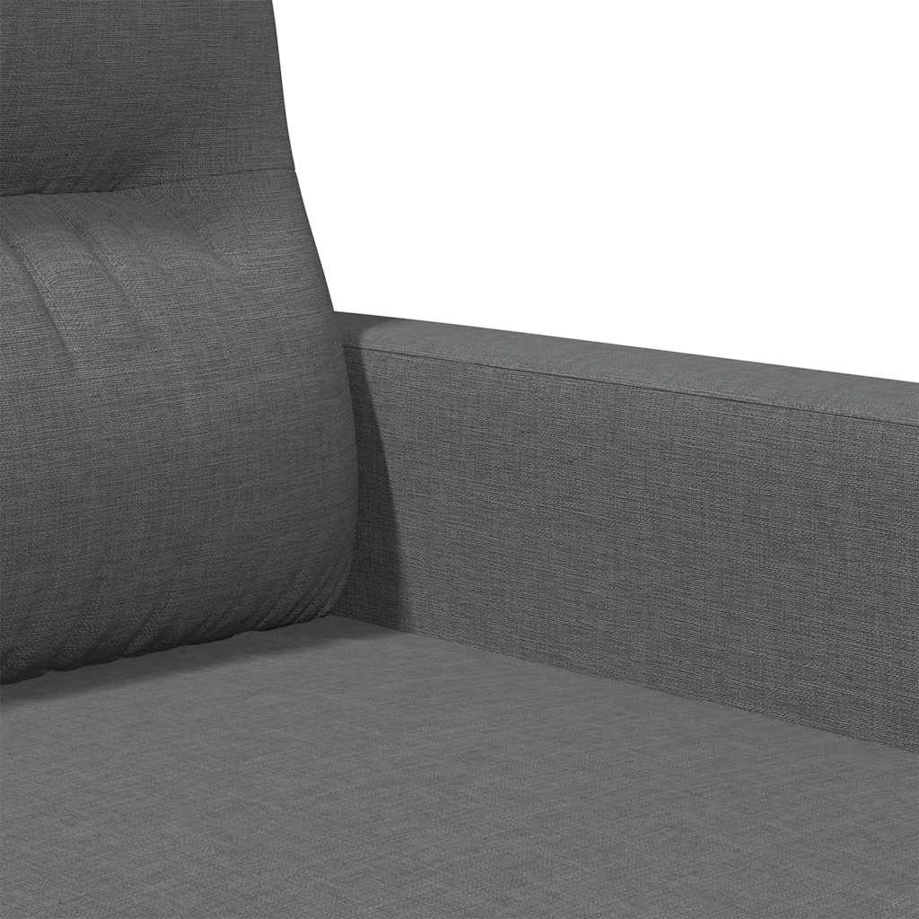 Canapé à 3 places Gris foncé 180 cm Tissu - XIOS