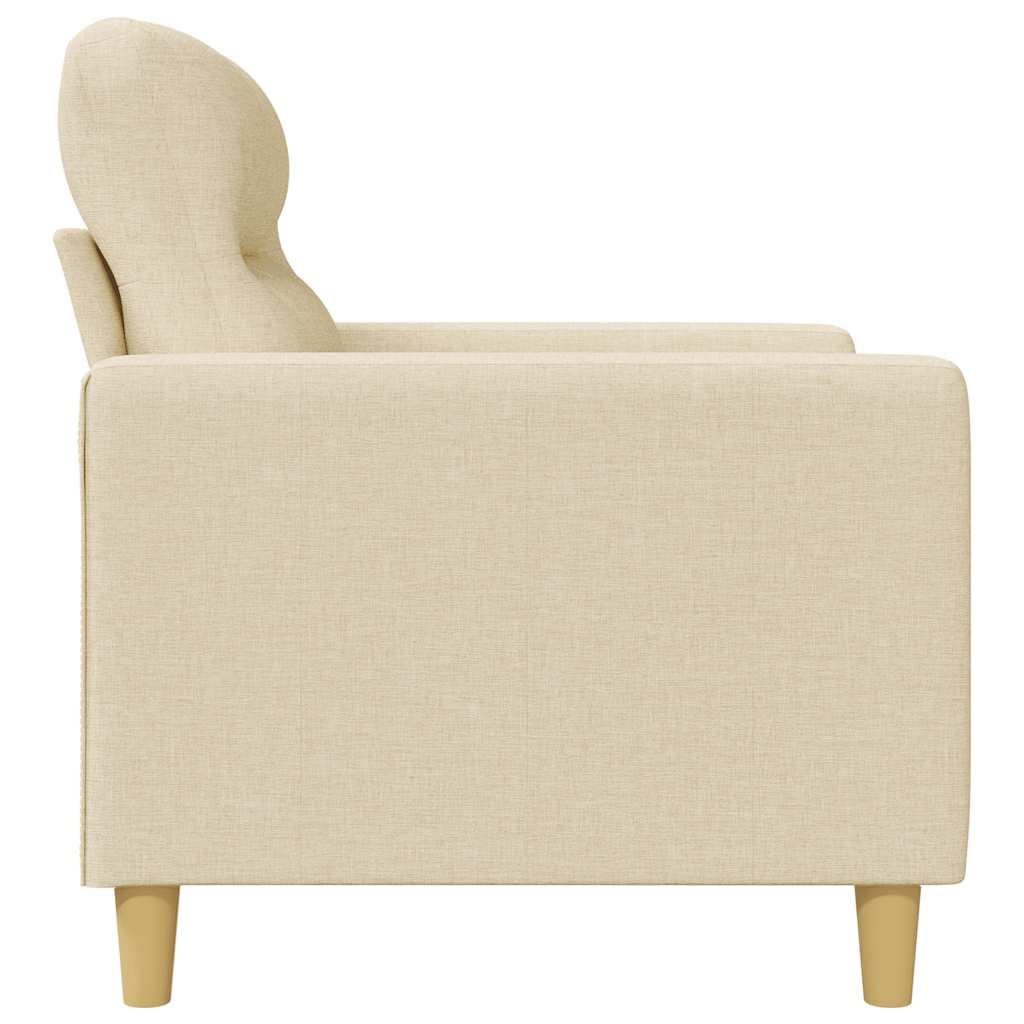 Canapé à 3 places Crème 180 cm Tissu - XIOS