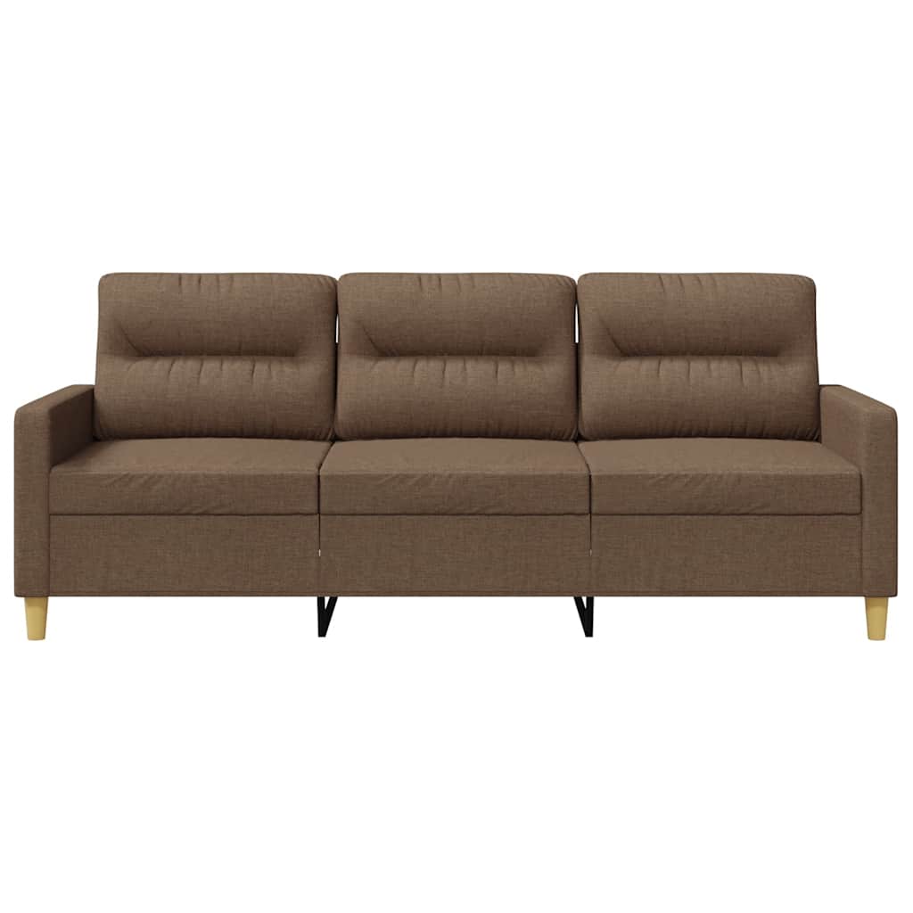 Canapé à 3 places Marron 180 cm Tissu - XIOS