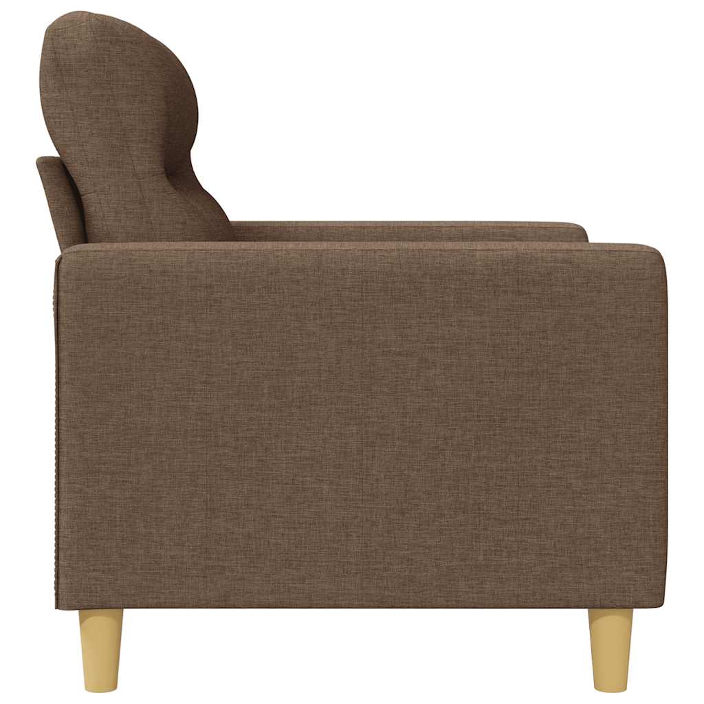 Canapé à 3 places Marron 180 cm Tissu - XIOS