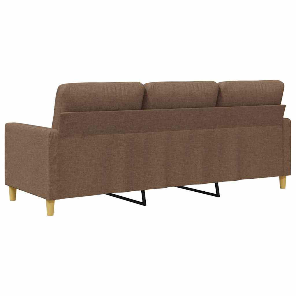 Canapé à 3 places Marron 180 cm Tissu - XIOS