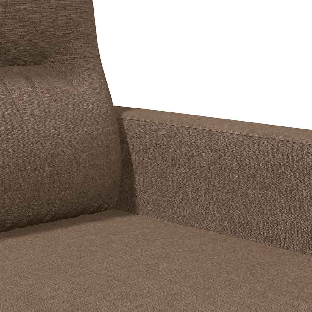 Canapé à 3 places Marron 180 cm Tissu - XIOS