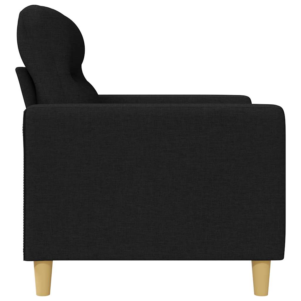 Canapé à 3 places Noir 180 cm Tissu - XIOS