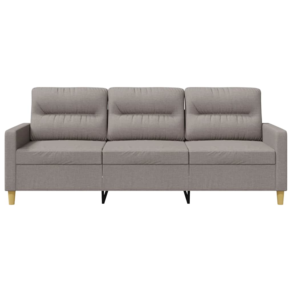 Canapé à 3 places Taupe 180 cm Tissu - XIOS