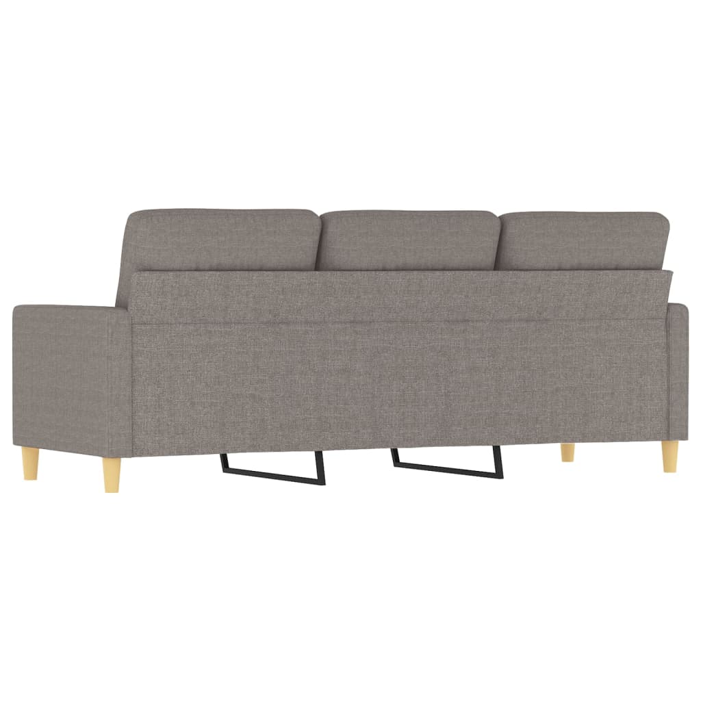 Canapé à 3 places Taupe 180 cm Tissu - XIOS