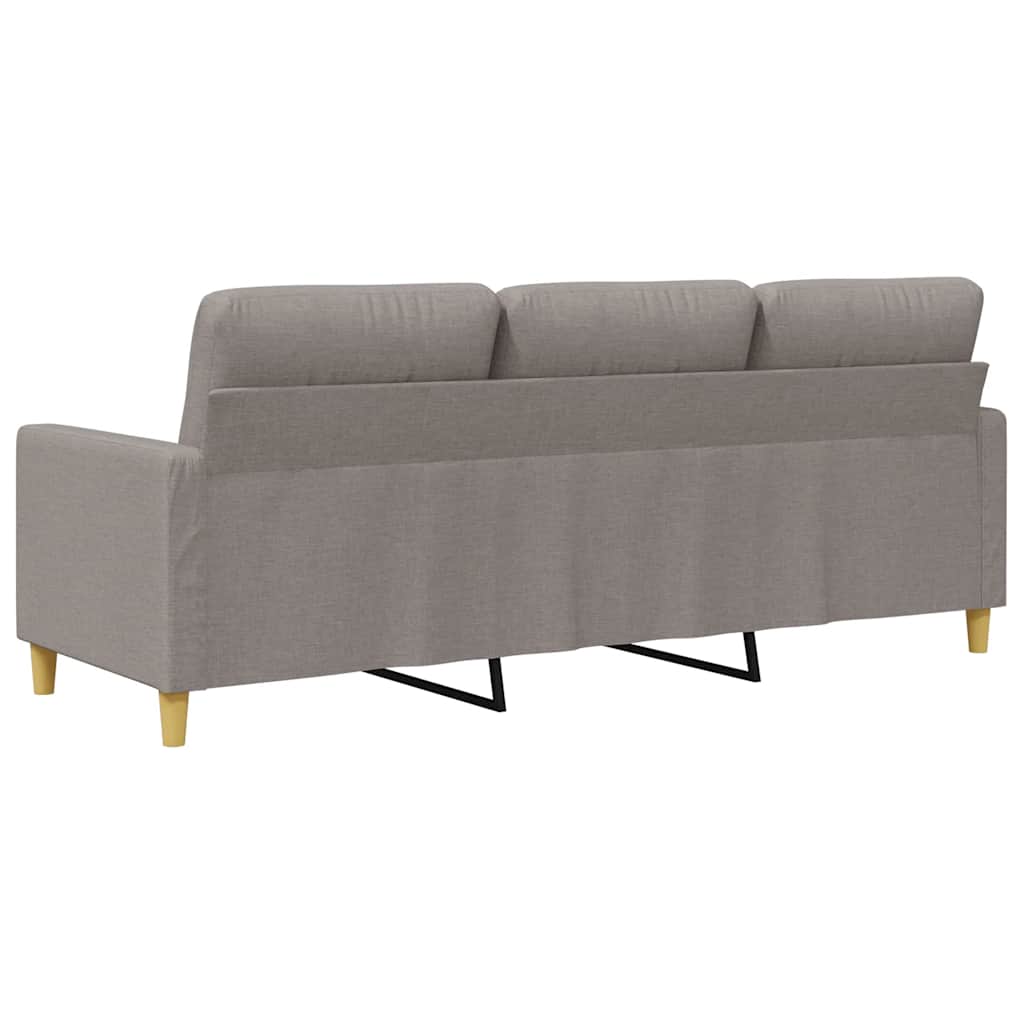 Canapé à 3 places Taupe 180 cm Tissu - XIOS