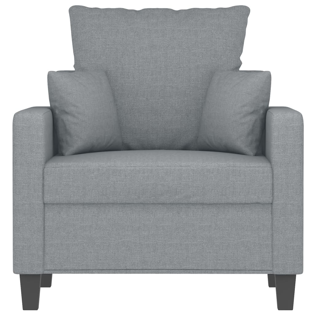 Fauteuil Gris clair 60 cm Tissu - XIOS