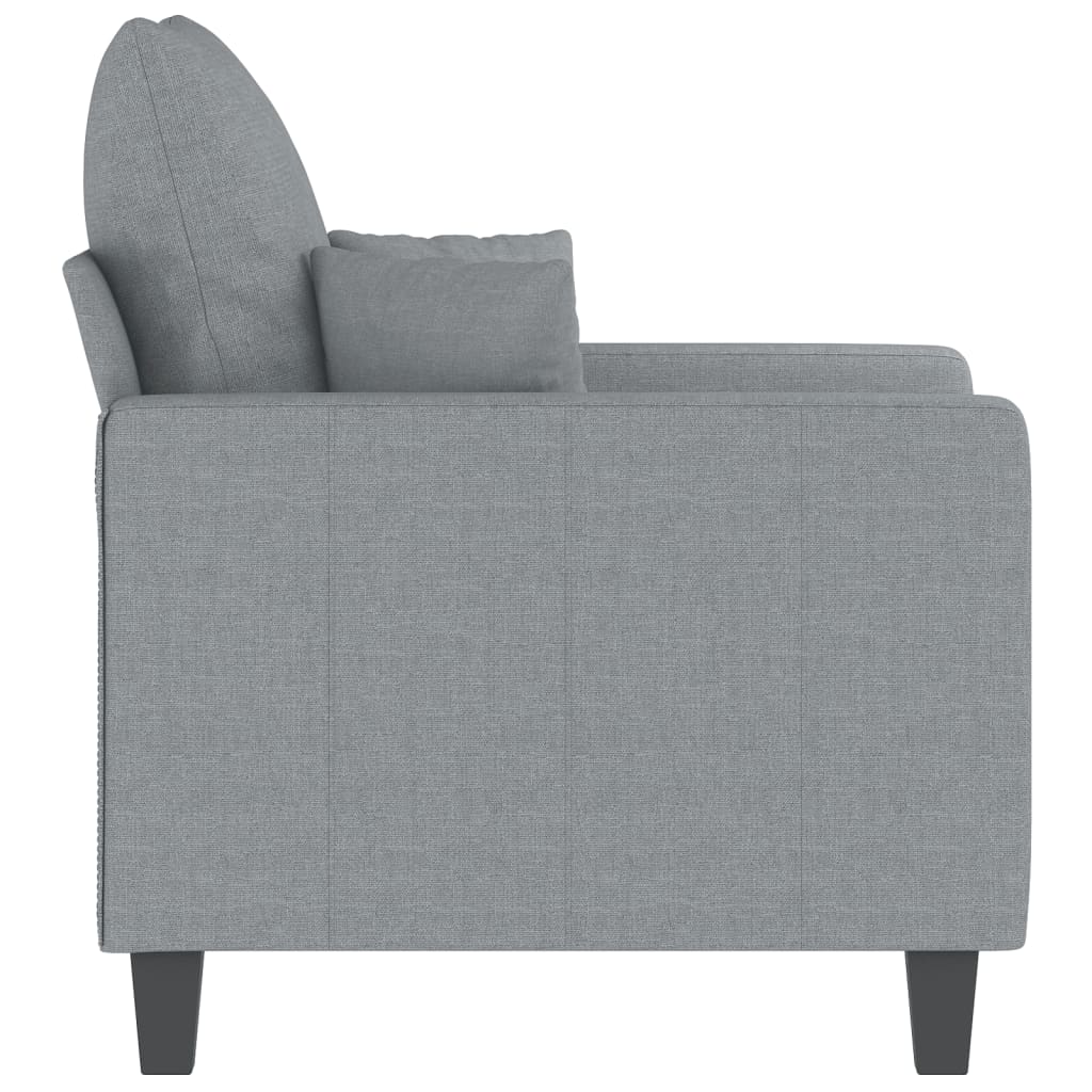 Fauteuil Gris clair 60 cm Tissu - XIOS