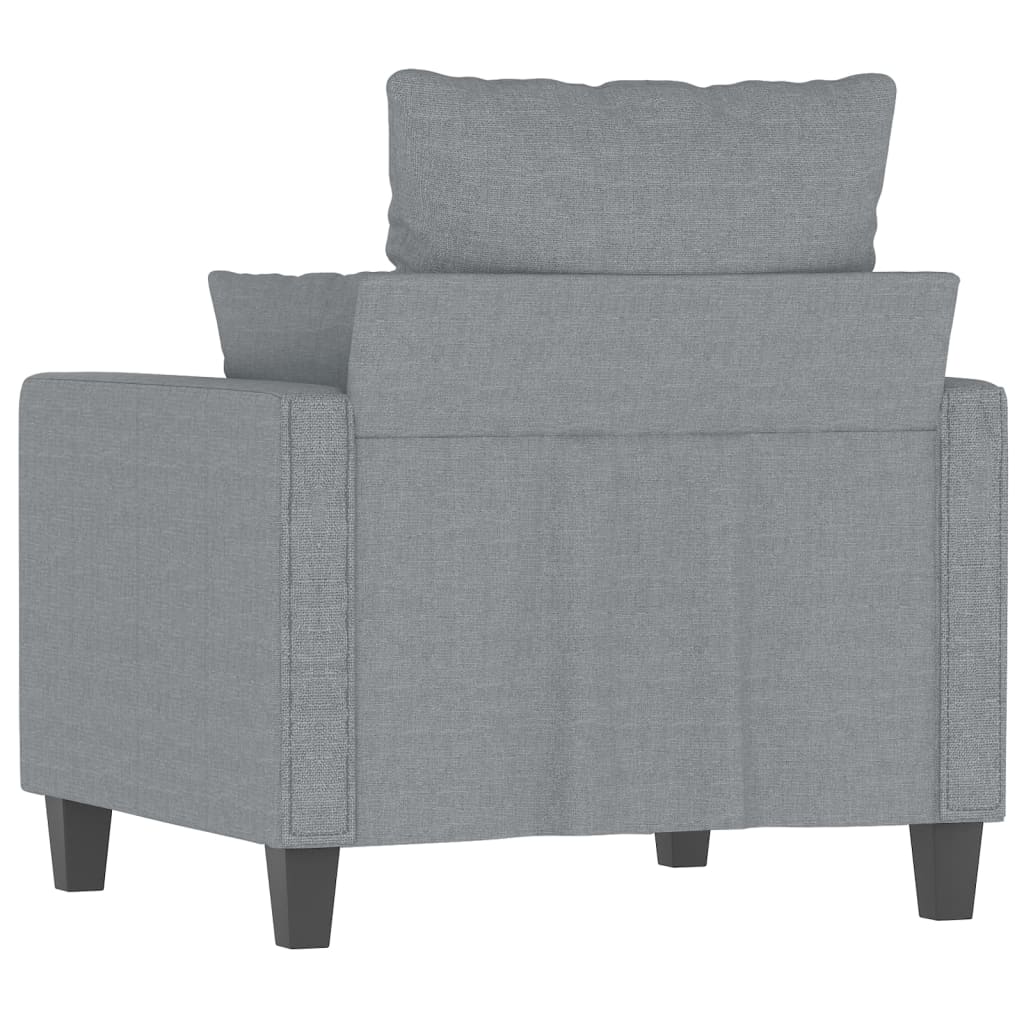 Fauteuil Gris clair 60 cm Tissu - XIOS