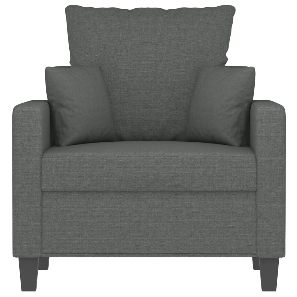 Fauteuil Gris foncé 60 cm Tissu - XIOS