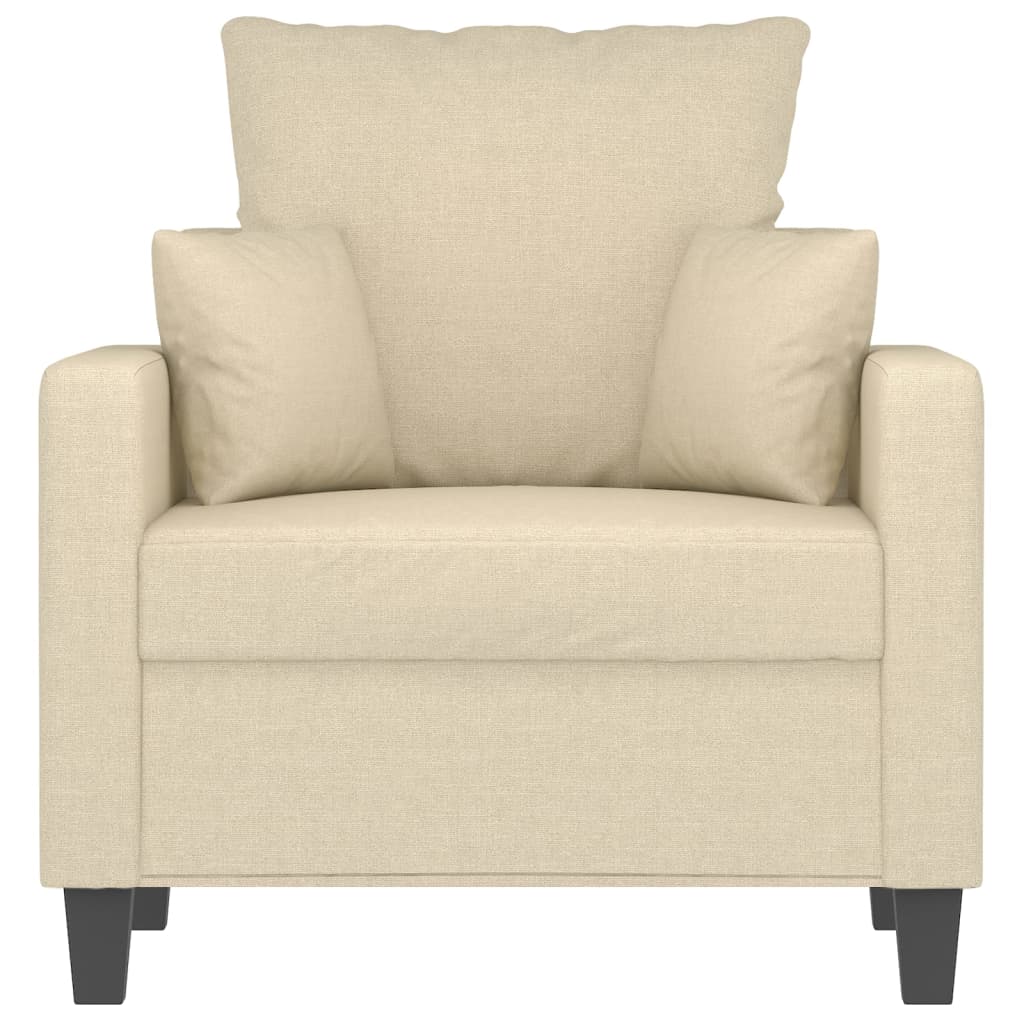 Fauteuil Crème 60 cm Tissu - XIOS