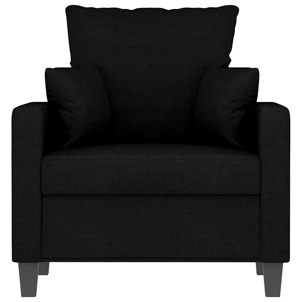 Fauteuil Noir 60 cm Tissu - XIOS