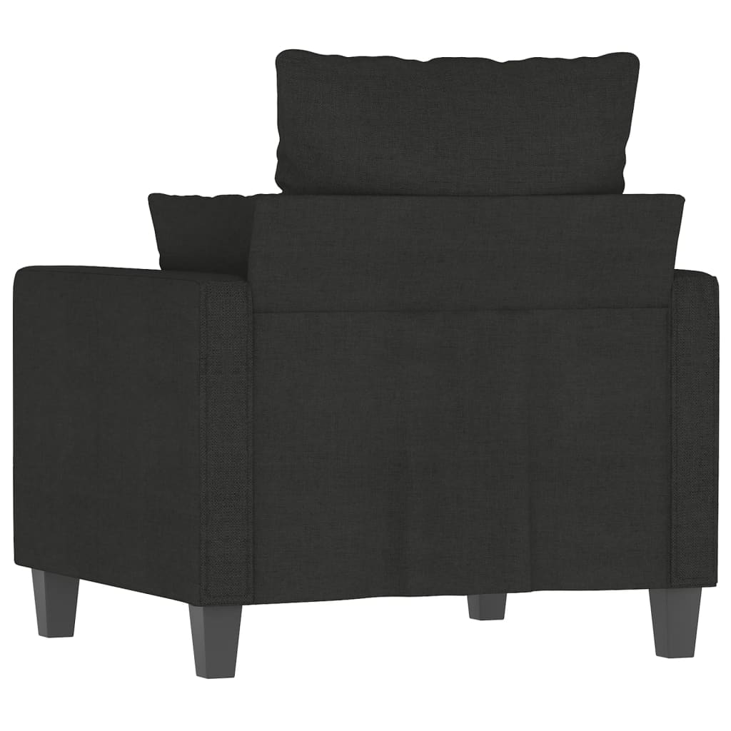 Fauteuil Noir 60 cm Tissu - XIOS