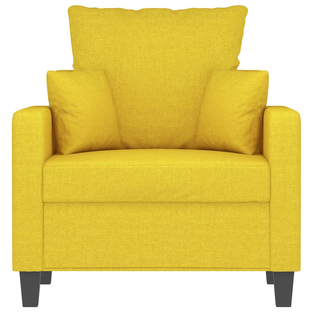 Fauteuil Jaune clair 60 cm Tissu - XIOS