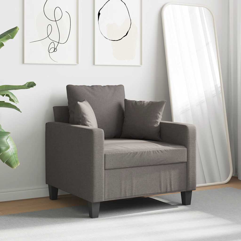 Fauteuil Taupe 60 cm Tissu - XIOS