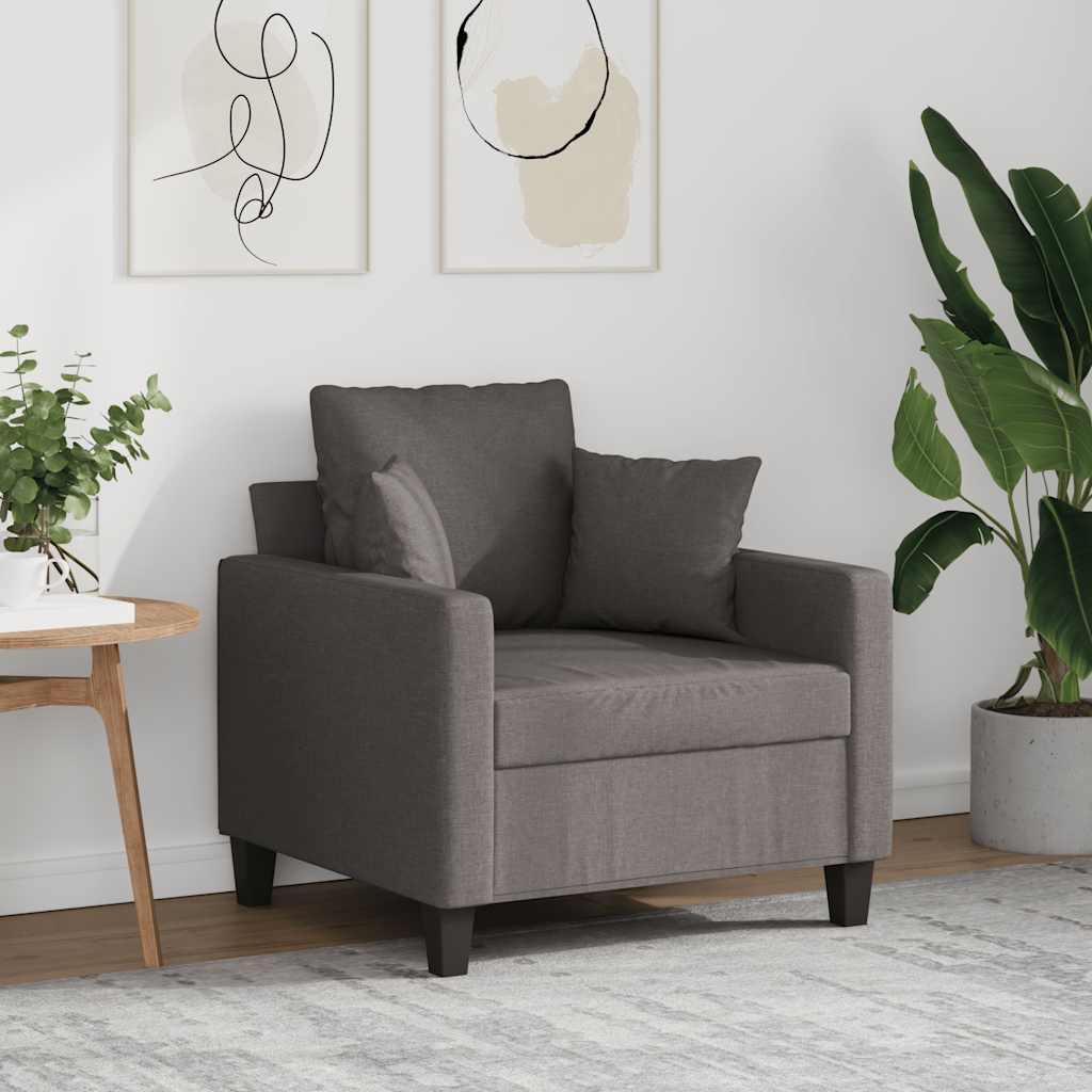 Fauteuil Taupe 60 cm Tissu - XIOS
