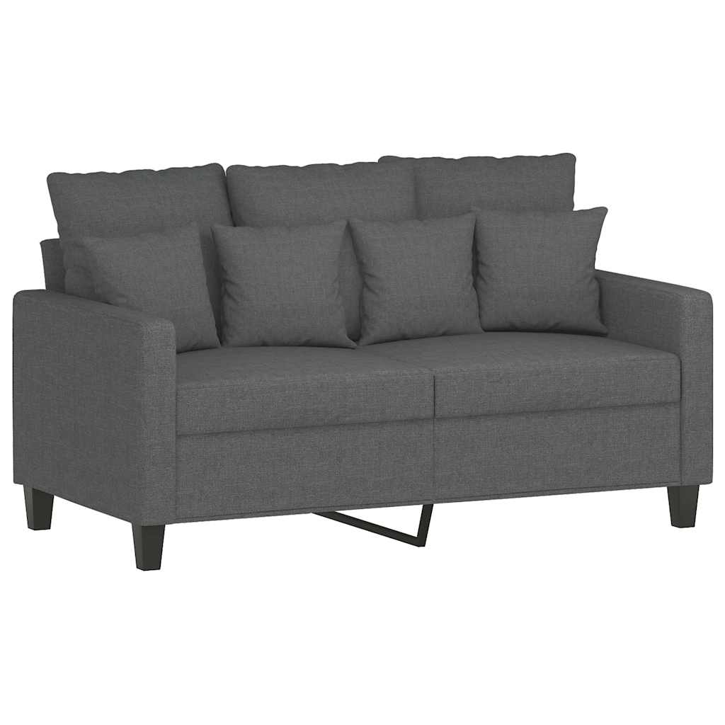 Canapé à 2 places Gris foncé 120 cm Tissu - XIOS