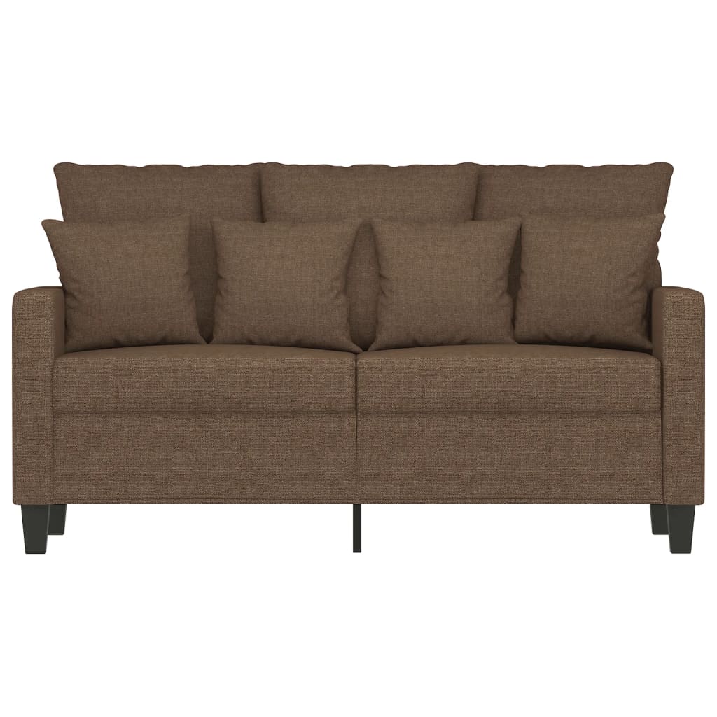 Canapé à 2 places Marron 120 cm Tissu - XIOS